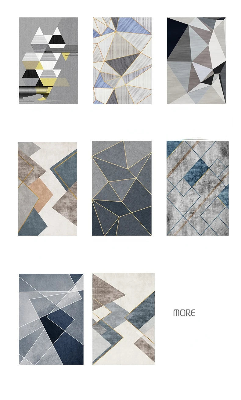 Rugs and Carpets for Home Living Room Rugs for Bedroom Decoration Geometric Soft Nordic Luxury LIVE ROOM area Rug floor mats