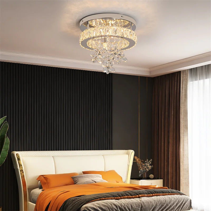 Modern Chandelier For Bedroom Dining Room Led Ceiling Light With Remote Control Hanging Lighting Fixtures Home Decoration Lustre