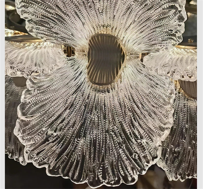 Luxury Ceiling Chandelier French for Home Decoration Living Room Pendant Light Dining Room Bedroom Flower LED Hanging Lamp LED