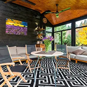 Indoor Outdoor Area Rug Home Garden Living Room Floor Carpet Anti-slip Waterproof Portable Folding RV Camping Awning Picnic Mat