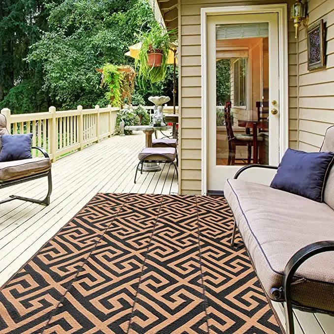 Indoor Outdoor Area Rug Home Garden Living Room Floor Carpet Anti-slip Waterproof Portable Folding RV Camping Awning Picnic Mat
