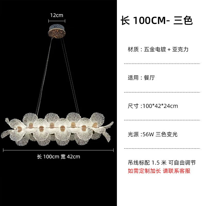 Luxury Ceiling Chandelier French for Home Decoration Living Room Pendant Light Dining Room Bedroom Flower LED Hanging Lamp LED
