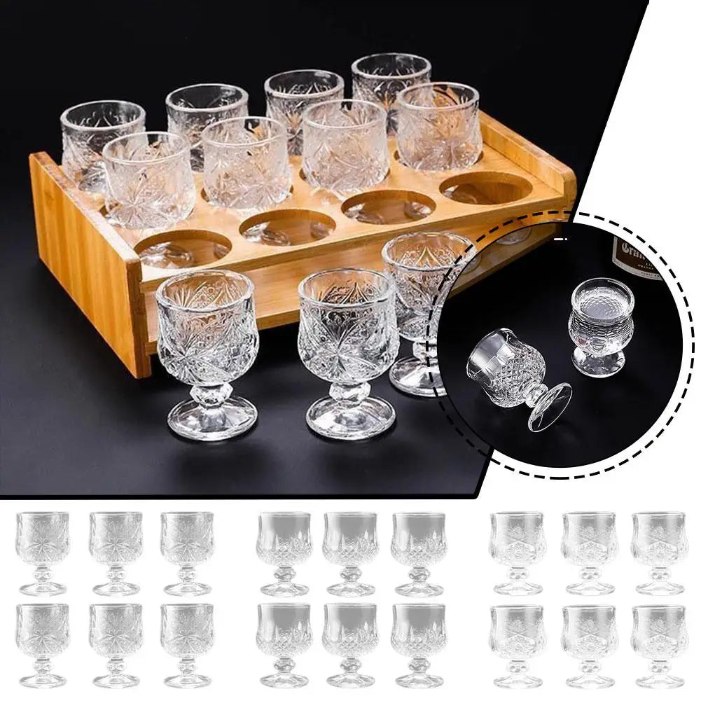 High Foot Cup Drink Cups Wineglasses Goblet Transparent Glass for Home Restaurant Bar Juice Mugs Diamond Drinkware Water Cup