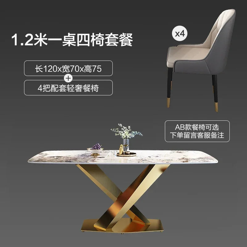 Unique Modern Dining Table Designer Nordic White Kitchen Mobile Dining Tables Salon Mesas De Jantar Living Room Sets Furniture