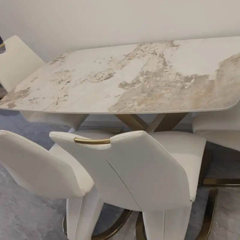 Unique Modern Dining Table Designer Nordic White Kitchen Mobile Dining Tables Salon Mesas De Jantar Living Room Sets Furniture