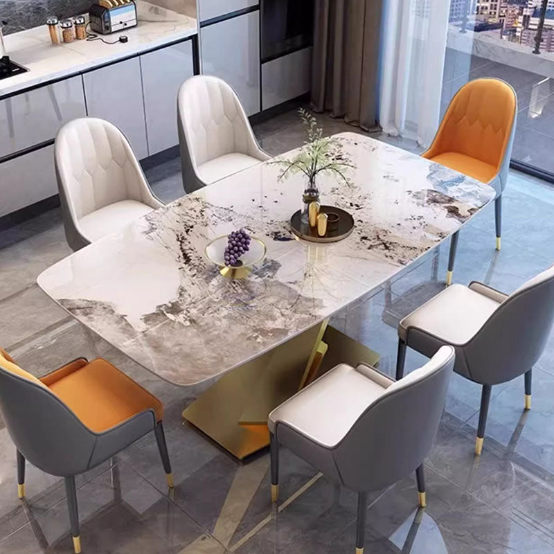 Unique Modern Dining Table Designer Nordic White Kitchen Mobile Dining Tables Salon Mesas De Jantar Living Room Sets Furniture