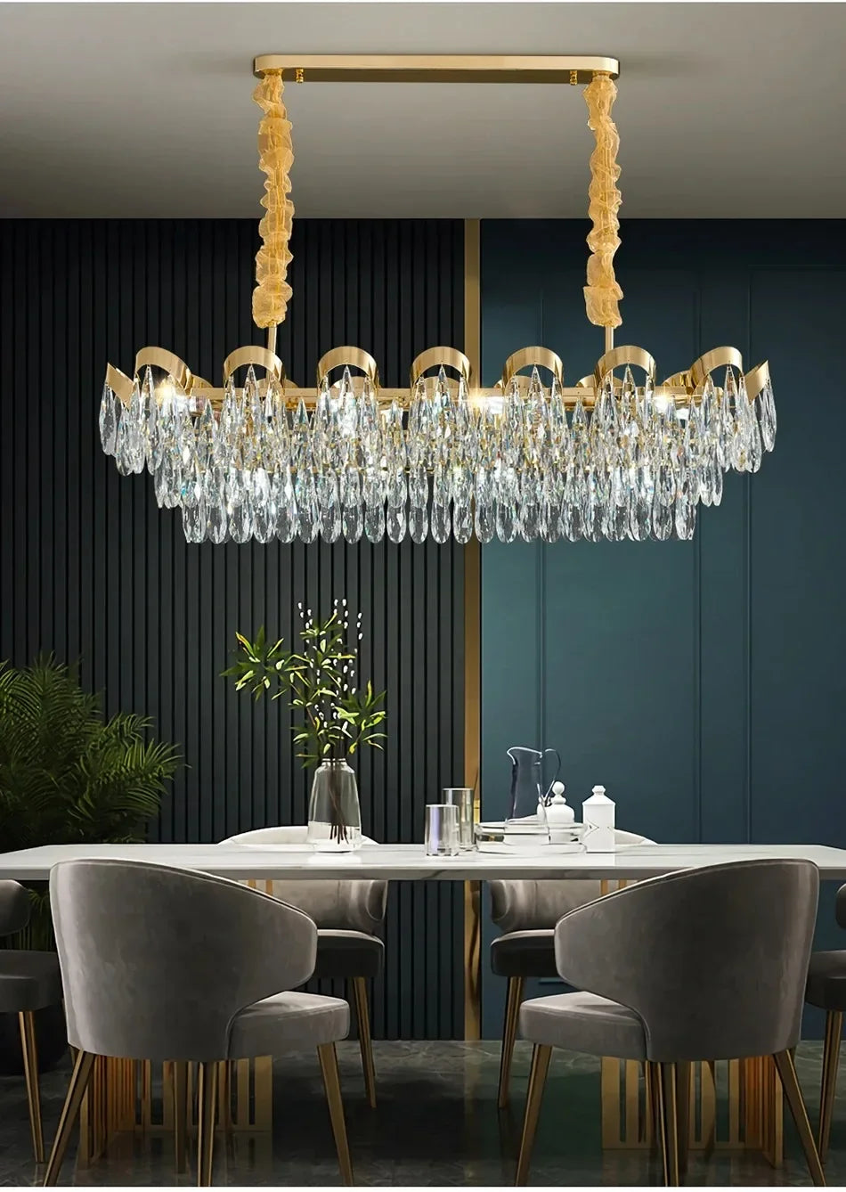 New Modern Chandelier For Living Room Dining Room Creative Design Crystal Hanging Lamp Home Decor Indoor Lighting Lustre Fixture