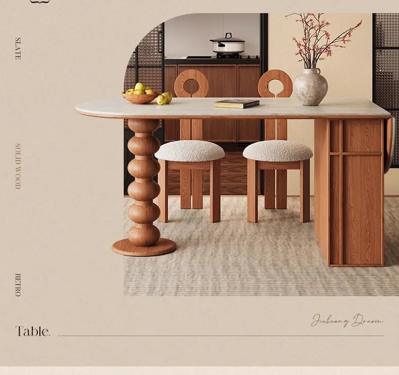 Mid Century Elegant Dining Tables With Cabinets Vintage Oval Tall Legs Dining Tables Rustic Foldable Столы Обеденные Furniture