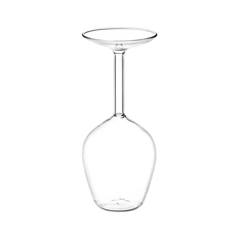 Upside down Wine Glass Red Wine Glasses Modern Glassware Cups 400ml for Hot and Cold Drinks Women Birthday Valentine's Day