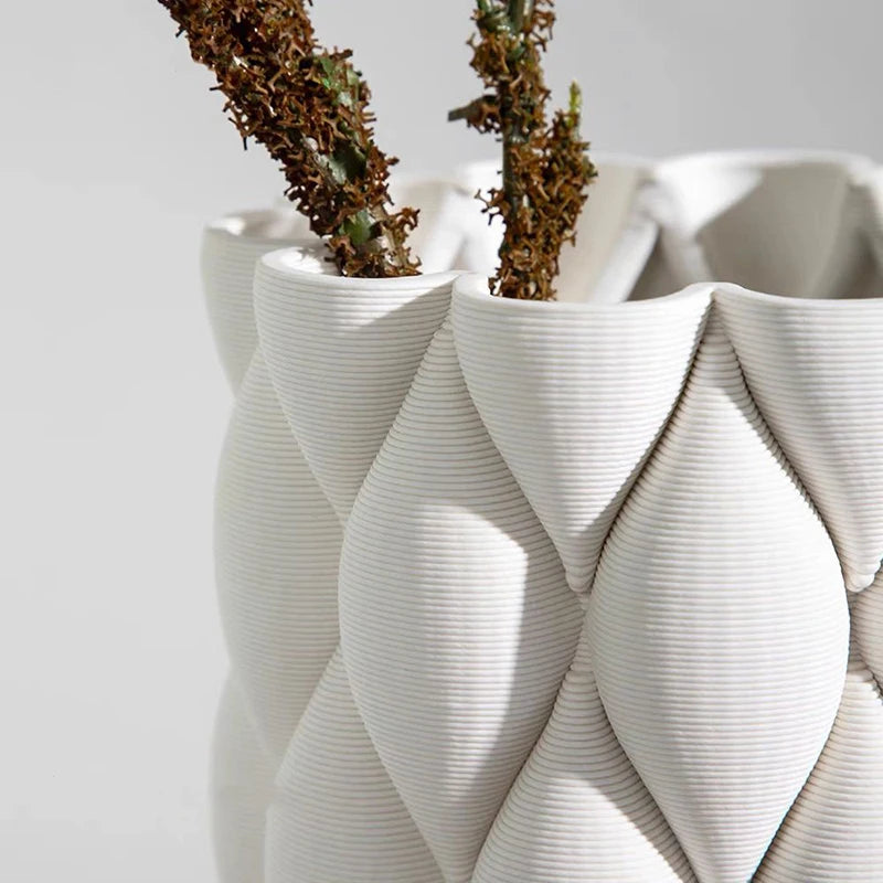 Ceramic Vases Modern Decor Flower Vase Desk Hydroponic Flowers Bottle  Interior Dried Flowers Container Pottery Decoration