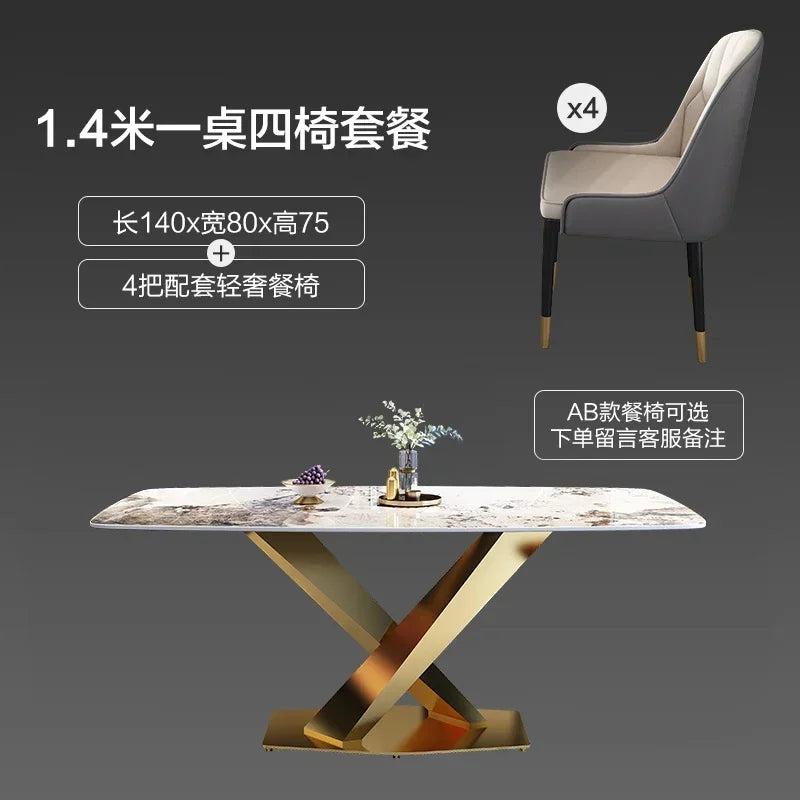 Unique Modern Dining Table Designer Nordic White Kitchen Mobile Dining Tables Salon Mesas De Jantar Living Room Sets Furniture