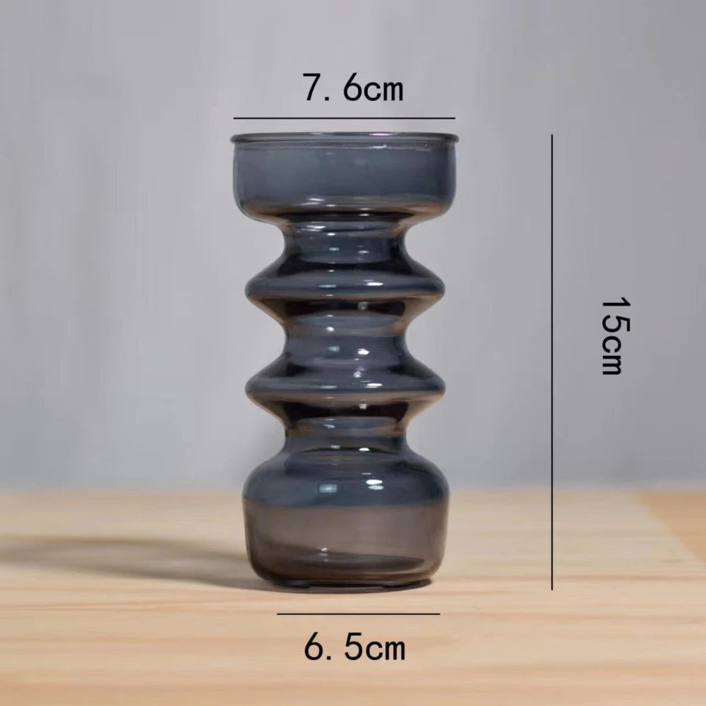 Colorful Vases Glass Ornaments Desktop Decorations Dried Flower Bouquets Living Rooms Flower Arrangements Vintage Vases