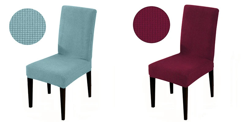 Jacquard Chair Cover, Durable Elastic Fabric Dining Chairs Cover, Stretch Covers For Kitchen Dining Room Chairs, Home Decor