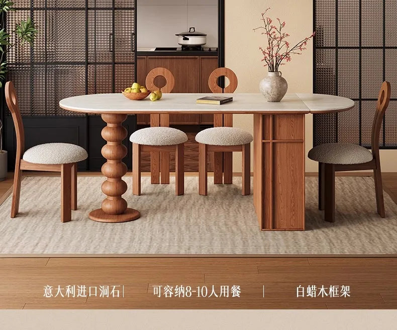 Mid Century Elegant Dining Tables With Cabinets Vintage Oval Tall Legs Dining Tables Rustic Foldable Столы Обеденные Furniture