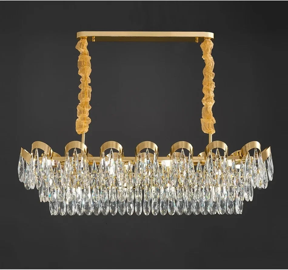New Modern Chandelier For Living Room Dining Room Creative Design Crystal Hanging Lamp Home Decor Indoor Lighting Lustre Fixture
