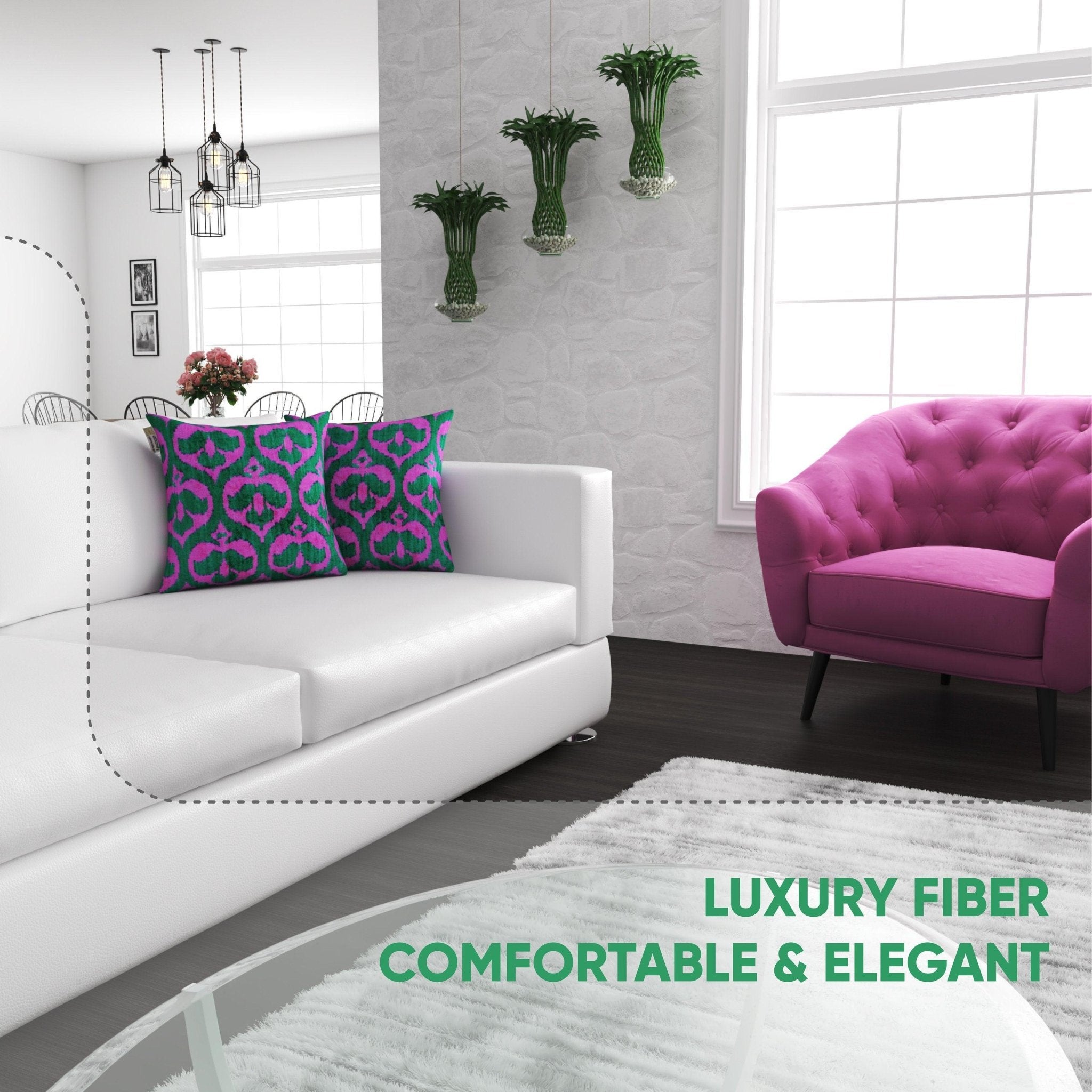 Canvello Decorative Pink Pillows For Couch - 18x18 |Set of 2|