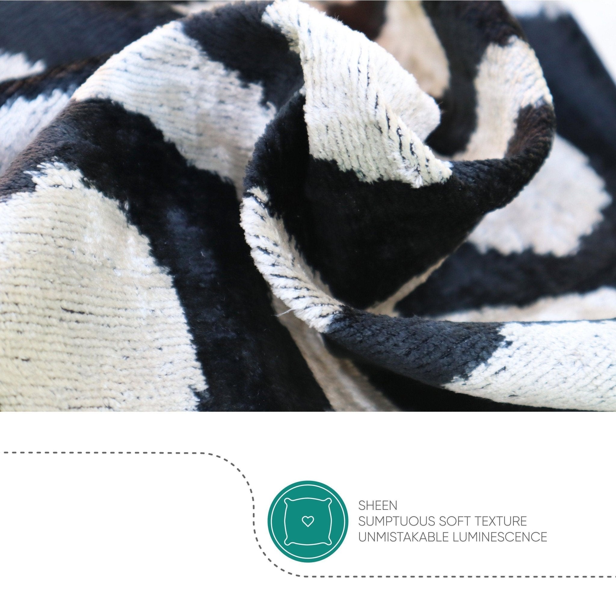 Canvello Handmade Decorative Black and White Pillows - 18x18 in